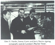 1962UKTour.GlenD.Sonny.J.NaylorMayfairHotelAutographs           